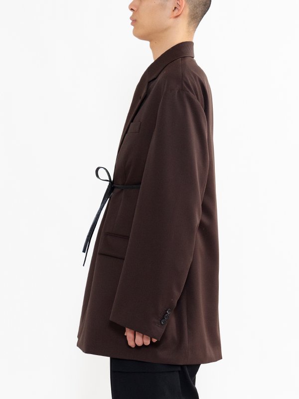 OVERSIZED SINGLE BREASTED LONG JACKET-オーバーサイズシングル