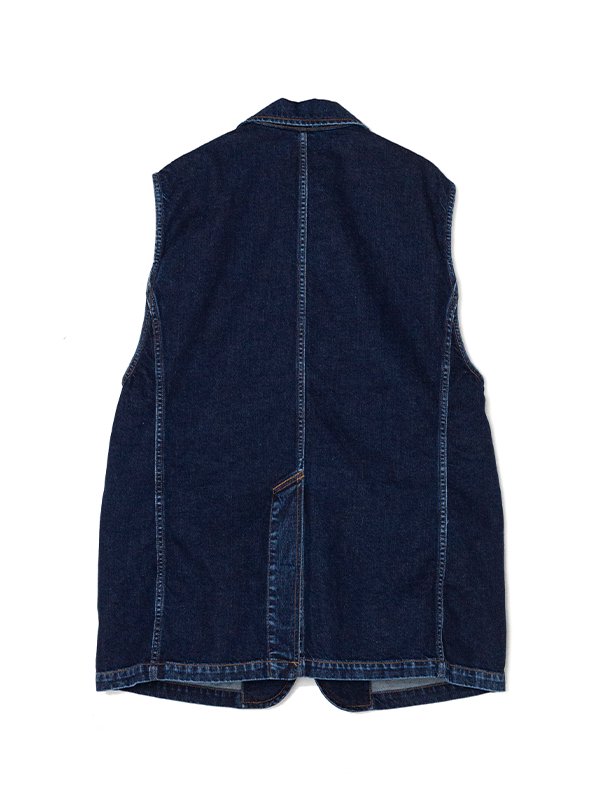 Denim sleeveless jacket-デニムスリーブレスジャケット-TOGA TOO