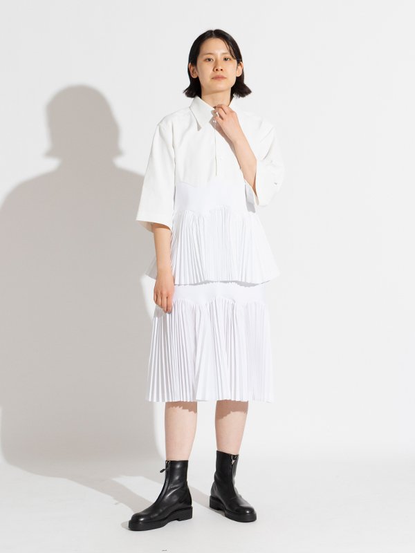 Nylon twill skirt-ナイロンツイルスカート-TOGA PULLA（トーガプルラ