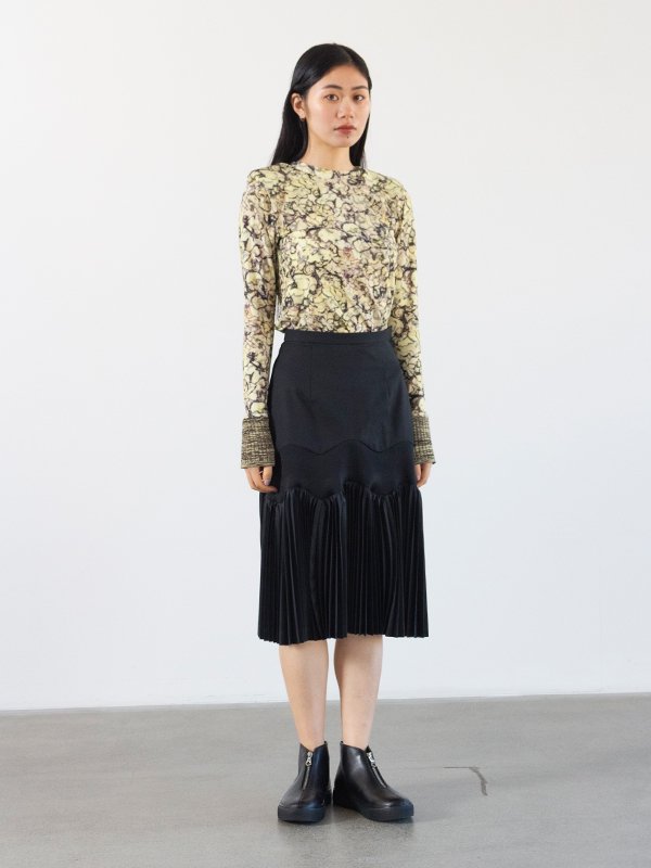 Nylon twill skirt-ナイロンツイルスカート-TOGA PULLA（トーガプルラ 