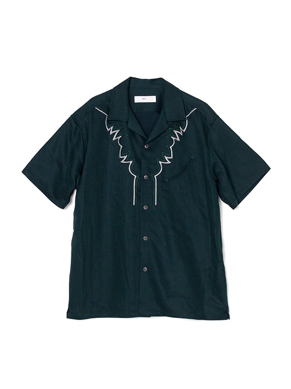 Embroidery western s/s shirt-エンブロイダリーウェスタンショートスリーブシャツ-TOGA  VIRILIS（トーガビリリース）通販| st company