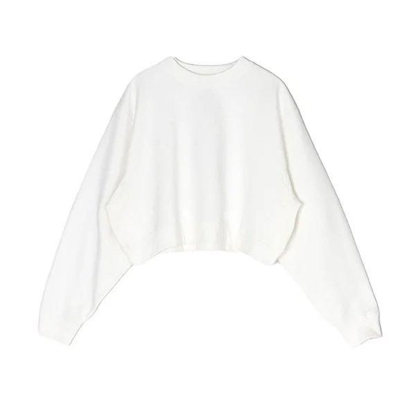 HTH cropped sweat スミクロ