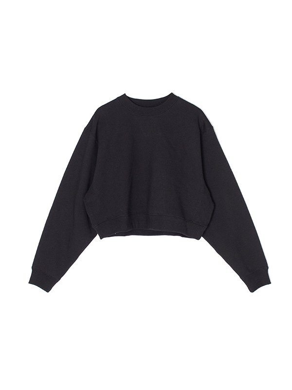 CROPPED SWEAT SHIRT-クロップドスウェットシャツ-HYKE（ハイク）通販| st company