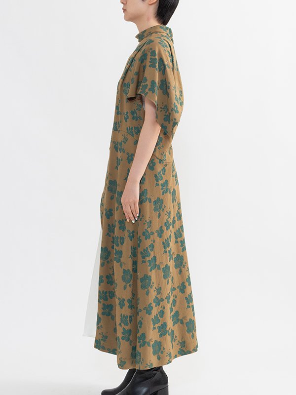 Flower jacquard dress-フラワージャカードドレス-TOGA PULLA 