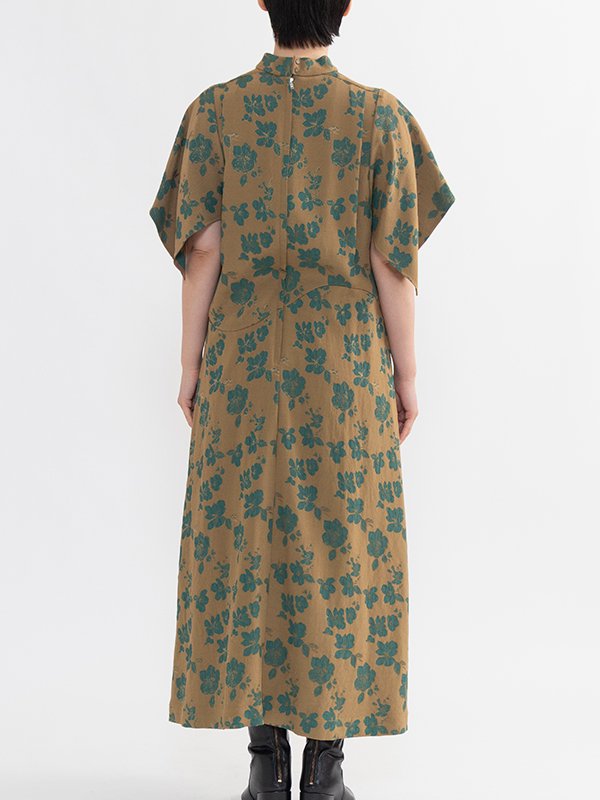 Flower jacquard dress-フラワージャカードドレス-TOGA PULLA 