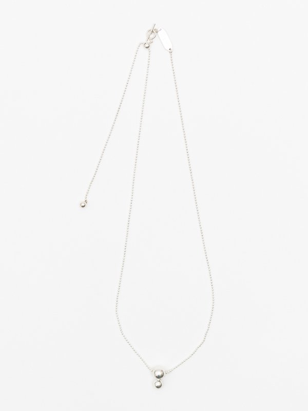 BALL CHAIN NECKLACE(SILVER)-ボールチェーンネックレス(シルバー 