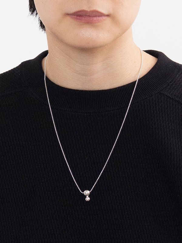 BALL CHAIN NECKLACE(SILVER)-ボールチェーンネックレス(シルバー