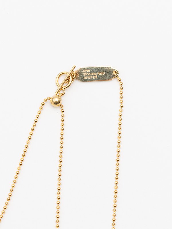 BALL CHAIN NECKLACE(GOLD)-ボールチェーンネックレス(ゴールド)-HYKE（ハイク）通販| st company