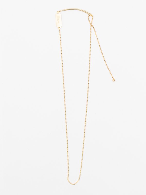 BALL CHAIN NECKLACE LONG(GOLD)-ボールチェーンネックレスロング