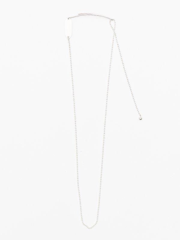 BALL CHAIN NECKLACE LONG(SILVER)-ボールチェーンネックレスロング 