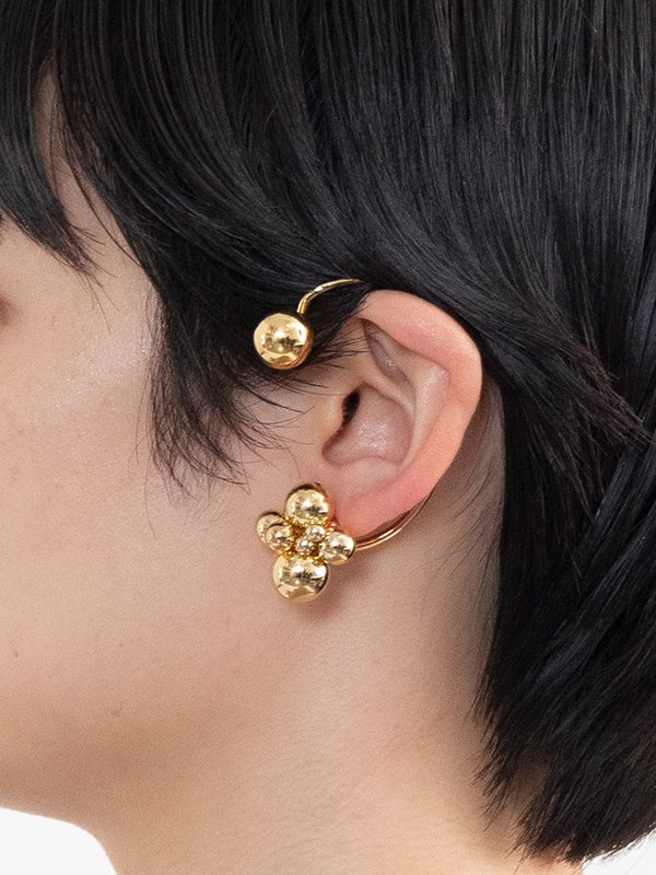 MULTI BALL EAR CUFF (GOLD)-マルチボールイヤーカフ(ゴールド)-HYKE（ハイク）通販| st company