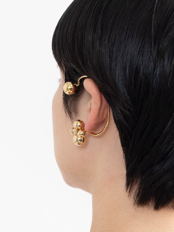 MULTI BALL EAR CUFF (GOLD)-マルチボールイヤーカフ(ゴールド)-HYKE（ハイク）通販| st company