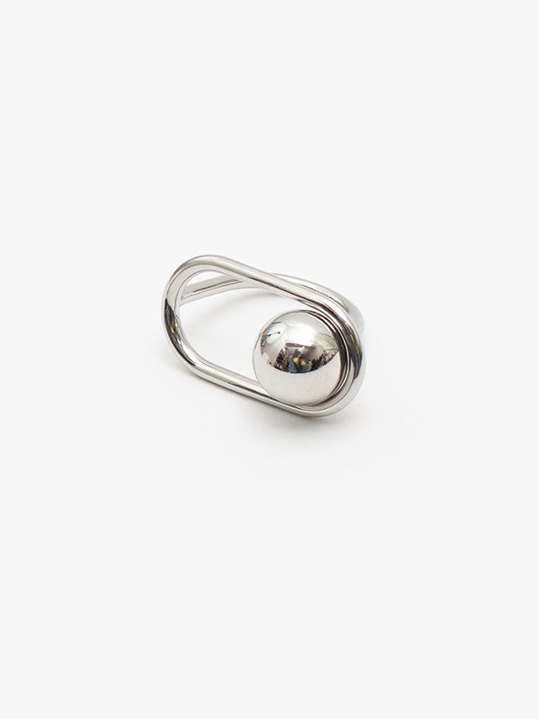 OVAL RING (SILVER)-オーバルリング(シルバー)-HYKE（ハイク）通販| st