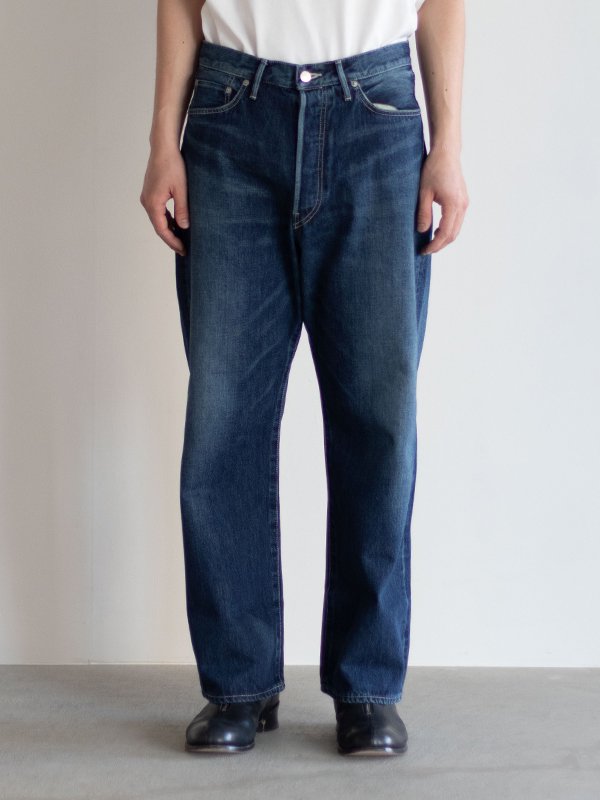 Selvage Denim Five Pocket Wide Straight  Pants-セルビッチデニムファイブポケットワイドストレートパンツ-Graphpaper（グラフペーパー）通販| stcompany