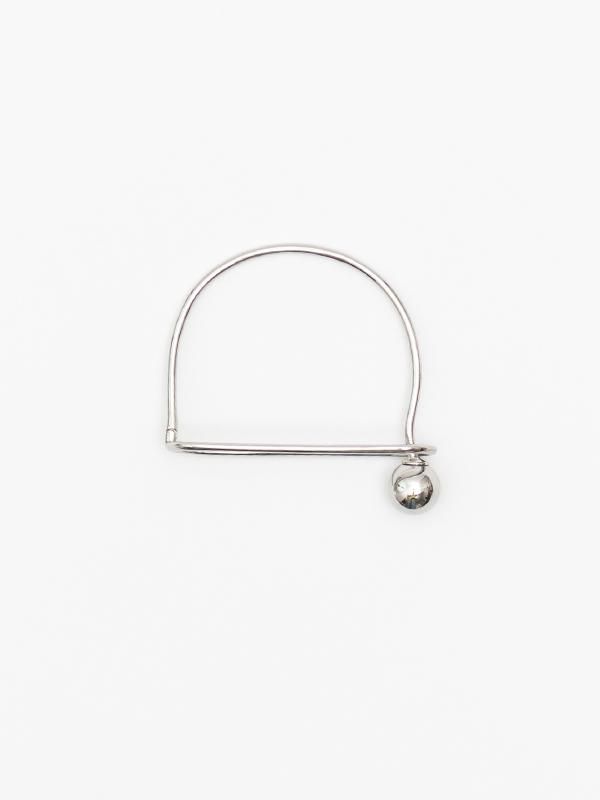 OVAL BANGLE (SILVER)-オーバルバングル(シルバー)-HYKE（ハイク）通販 