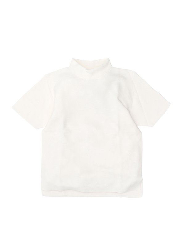 GARTER MOCKNECK SHORT SLEEVE TEE SHIRT-ガーターモックネック