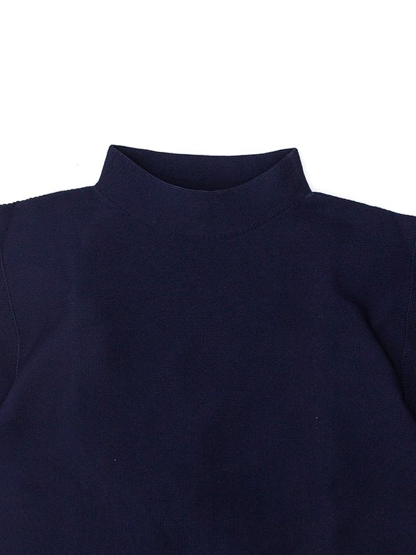 GARTER MOCKNECK SHORT SLEEVE TEE SHIRT-ガーターモックネック 