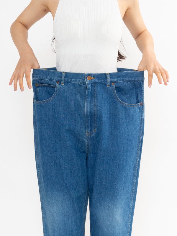Vintage denim big pants-ビンテージデニムビッグパンツ-PHEENY ...