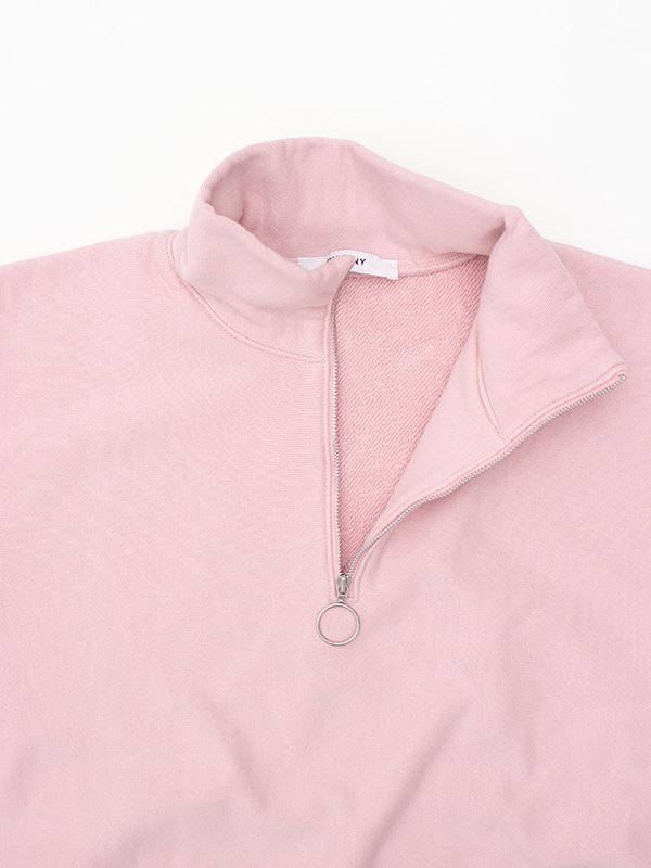 French terry harf zip p/o-フレンチテリーハーフジッププルオーバー