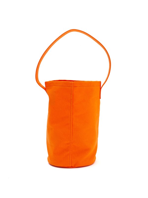 PHEENY Canvas bucket bag オレンジ底直径20cm - バッグ