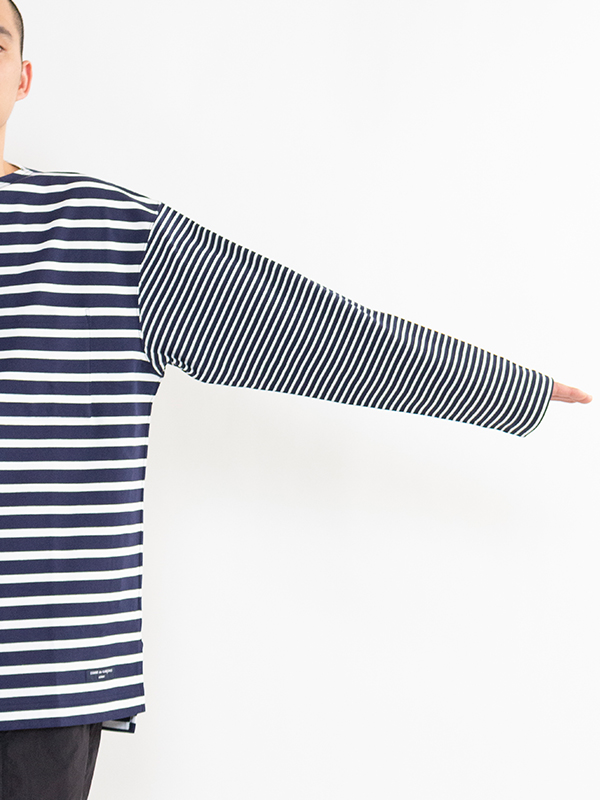 COTTON BORDER LONG SLEEVE T-SHIRT-コットンボーダーロングスリーブT 