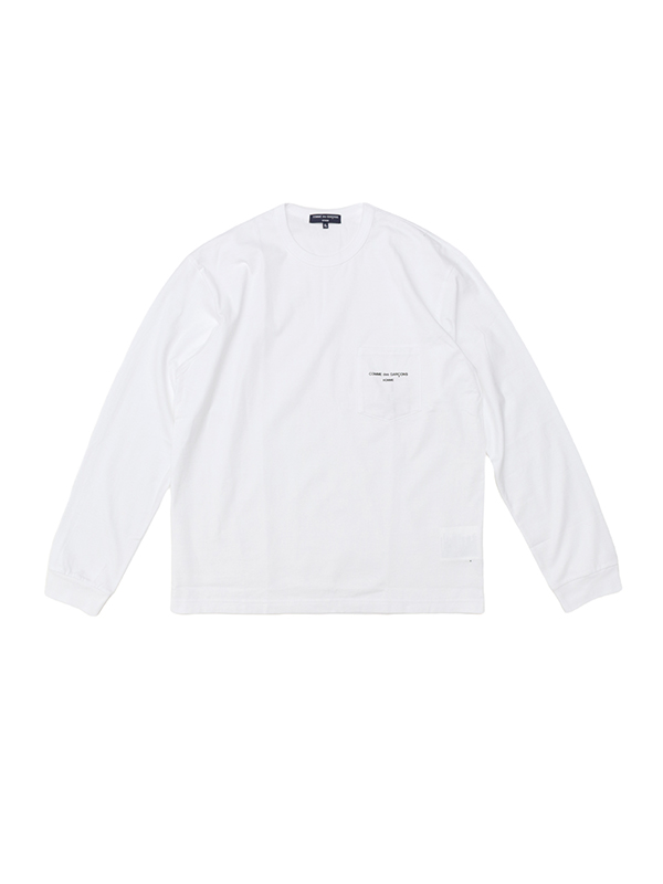 Comme des garcons homme 2025 long sleeve logo tee