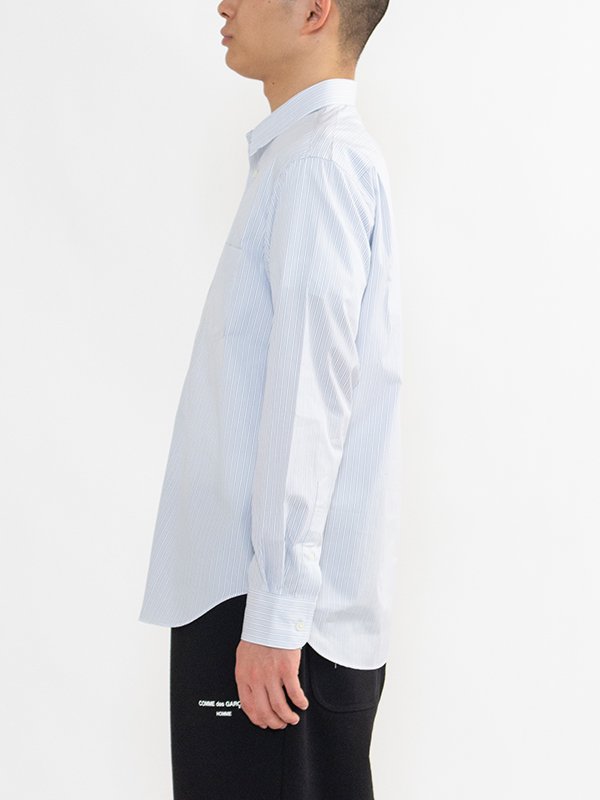 Cotton Striped Shirt-コットンストライプシャツ-COMME des GARCONS