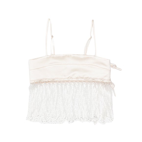 Beads fringe camisole-ビーズフリンジキャミソール-Chika Kisada（チカキサダ）通販| st company