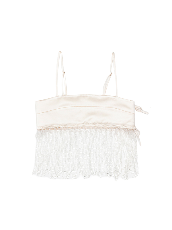 Beads fringe camisole-ビーズフリンジキャミソール-Chika Kisada（チカキサダ）通販| st company