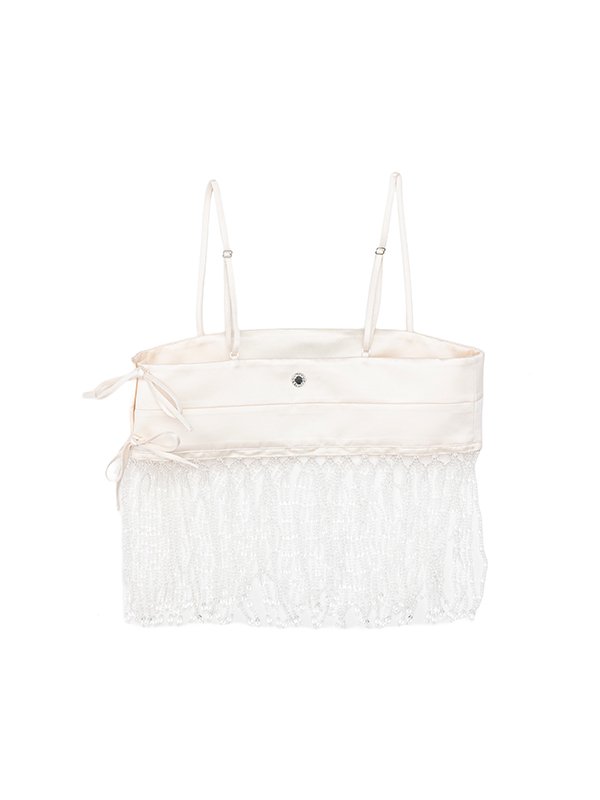 Beads fringe camisole-ビーズフリンジキャミソール-Chika Kisada（チカキサダ）通販| st company