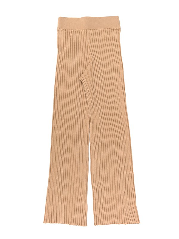 WIDE RIBBED SWEATER PANTS-ワイドリブセーターパンツ-HYKE（ハイク）通販| st company