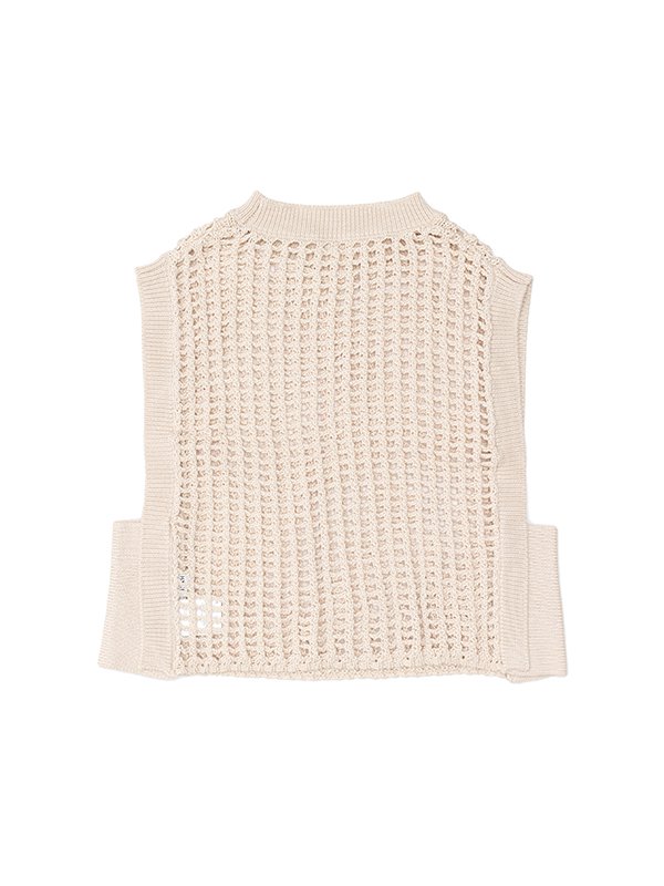 CROCHETED CROPPED SWEATER TOP-クロシェットクロップセータートップ