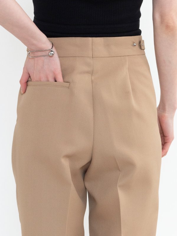 DOESKIN TAPERED PANTS-ドスキンテーパードパンツ-HYKE（ハイク）通販| st company