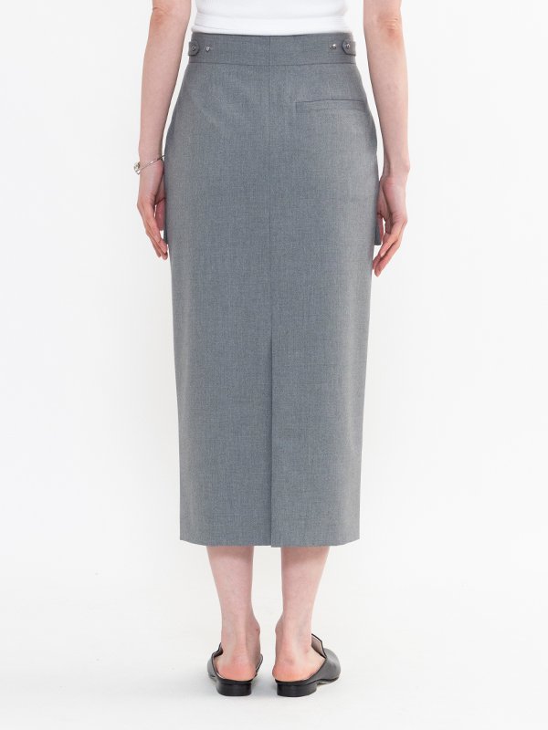 STRETCH MIDI SKIRT-ストレッチミディスカート-HYKE（ハイク）通販| st company