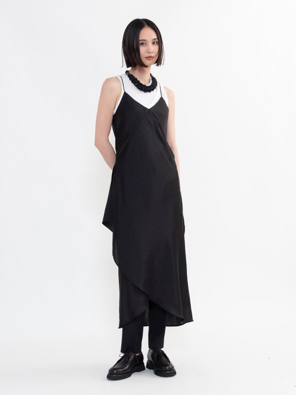 SATIN SLIP DRESS-サテンスリップドレス-HYKE（ハイク）通販| st company
