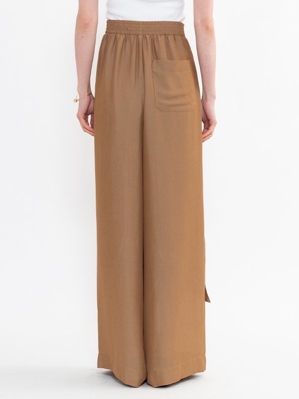 SHEER TWILL WIDE LEG PANTS-シアーツイルワイドレグパンツ-HYKE（ハイク）通販| st company