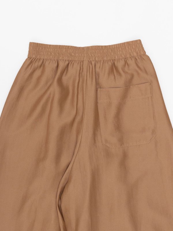 SHEER TWILL WIDE LEG PANTS-シアーツイルワイドレグパンツ-HYKE