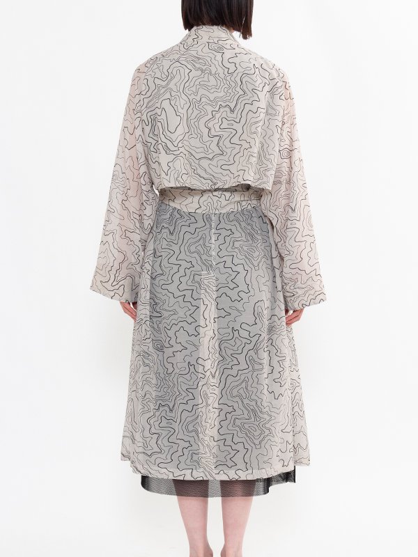 CONTOUR LINE TRENCH COAT-コンターライントレンチコート-HYKE