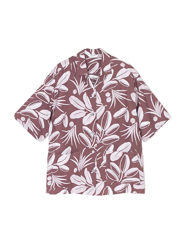 Rayon botanical print s/s shirt-レーヨンボタニカルプリントショートスリーブシャツ-PHEENY（フィーニー）通販|  st company