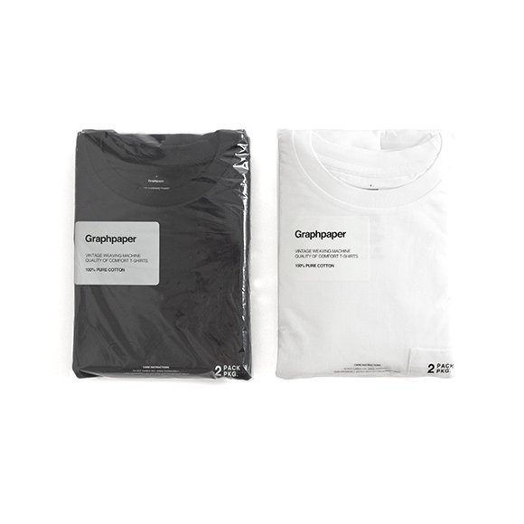 2-pack crew neck tee-2パッククルーネックTシャツ-Graphpaper（グラフペーパー）通販| stcompany