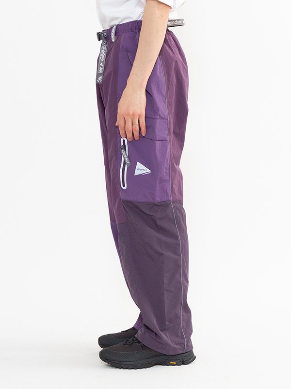 Patchwork wind pants-パッチワークウィンドパンツ-and wander（アンドワンダー）通販| st company