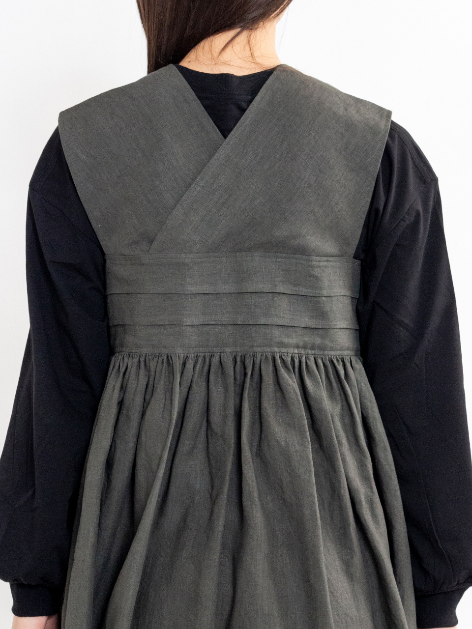 LINEN MAXI DRESS-リネンマキシドレス-HYKE（ハイク）通販| st