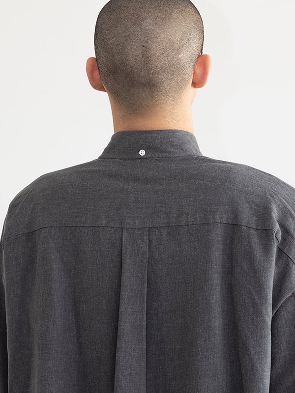 グラフペーパー Linen L S Oversized B.D Shirt - トップス