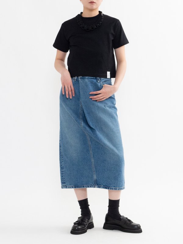 DENIM MIDI SKIRT-デニムミディスカート-HYKE（ハイク）通販| st company