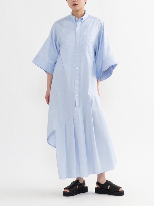 BUTTON-DOWN SHIRT DRESS -ボタンダウンシャツドレス-HYKE（ハイク ...