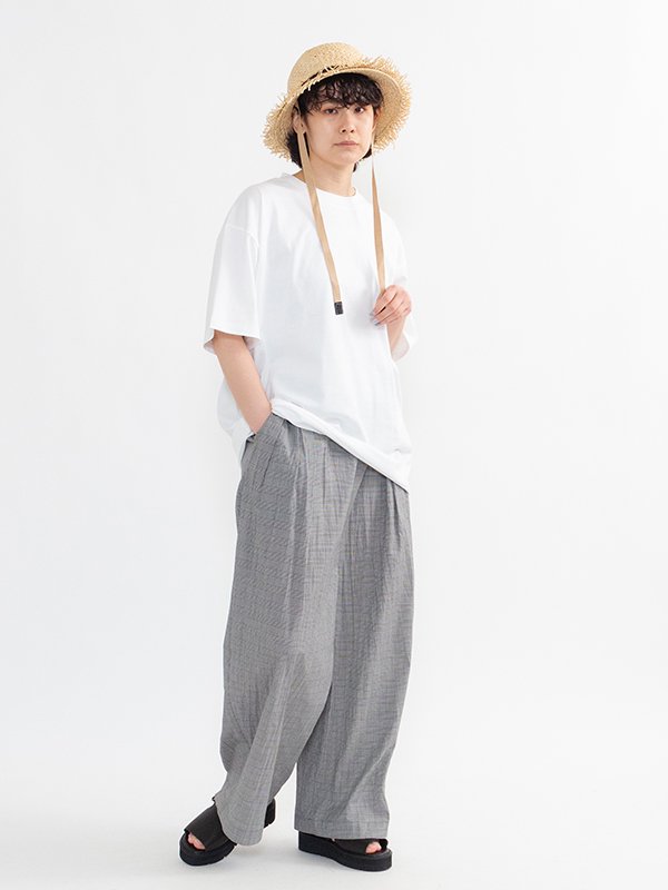 Raffia＆papper bucket hat-ラフィアペーパーバケットハット