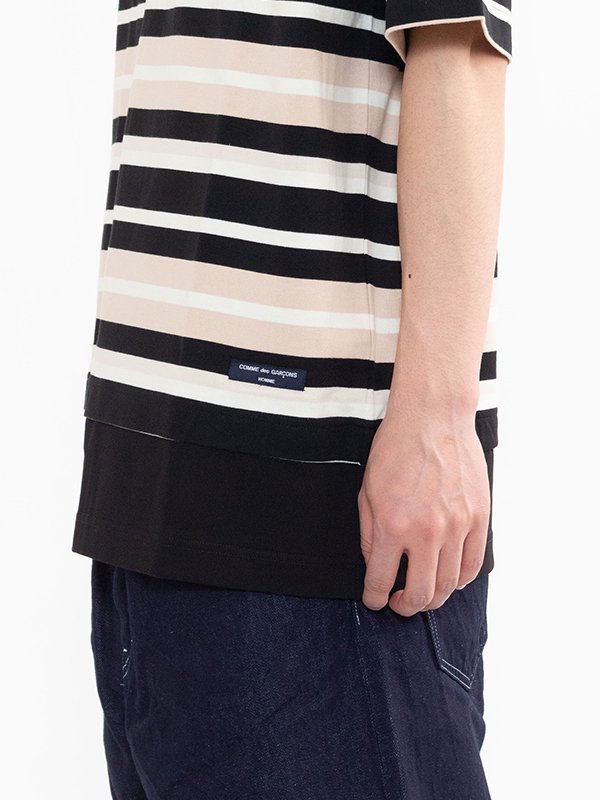 Cotton jersey border short sleeve T-shirt-コットンジャージーボーダーショートスリーブTシャツ-COMME  des GARCONS HOMME(コムデギャルソンオム)通販| st company