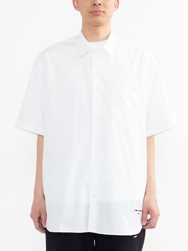 Cotton broad sleeve short sleeve shirt-コットンブロードスリーブ