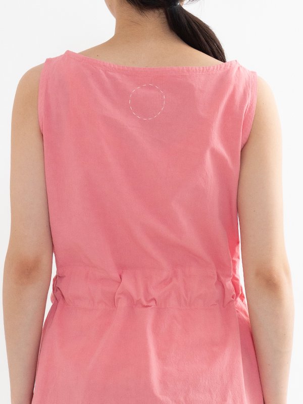 Cotton linen weather cloth big tank top day dress-コットン Cotton linen weather cloth big tank top day dress-コットン