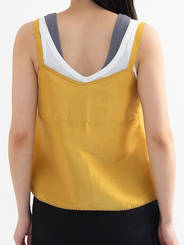 nowos/SILK CAMISOLE(YELLOWGOLD)